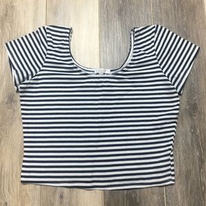 Stripped Crop Top